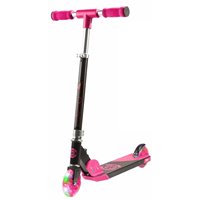 Patinete CORE Foldy Junior Scooter Plegable con Ruedas LED - Negro / Rosa