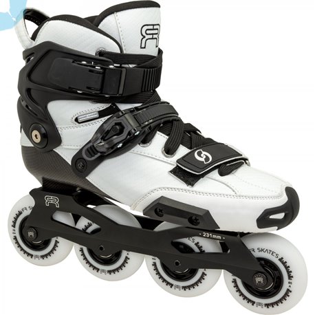 FR Spin 2025 - White inline skates for freestyle slalom